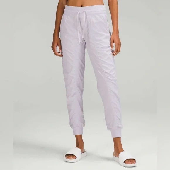 lululemon purple dance studio lined mid rise jogger - Picture 1 of 6